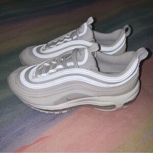 Nike Air Max 97 Casual Shoes White/Pure Platinum size 7Y / women’s 8.5